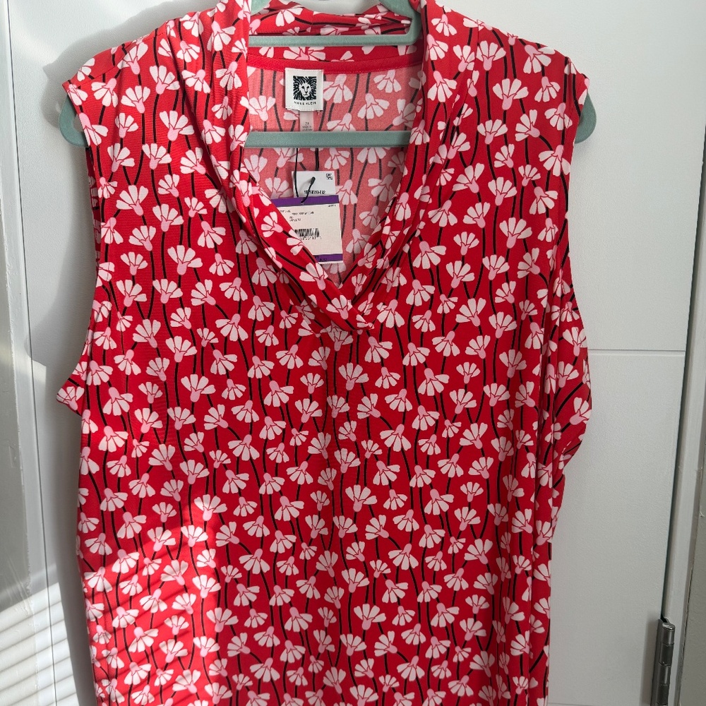 NWT - PLUS SIZE (2X)_Anne Klein Top/Shell (multicolor)